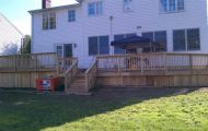 Two Level Pressure Treated Deck